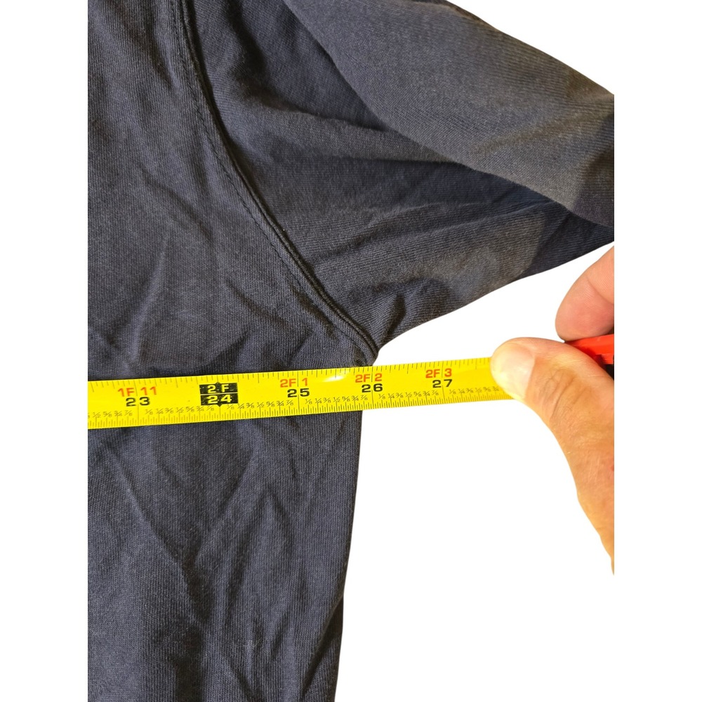 Tyndale FR Flame Resistant Henley Shirt Mens 2XL Navy Blue Long Sleeve SPL Logo - Picture 5 of 7